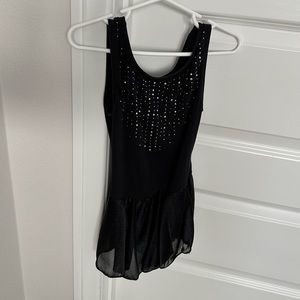Black Ballet/Dance Leotard w/ Skirt